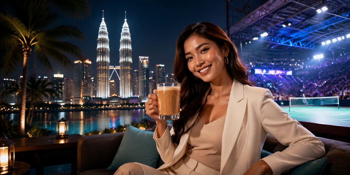 Suasana kasino hiburan moden di Kuala Lumpur dengan pelbagai permainan popular