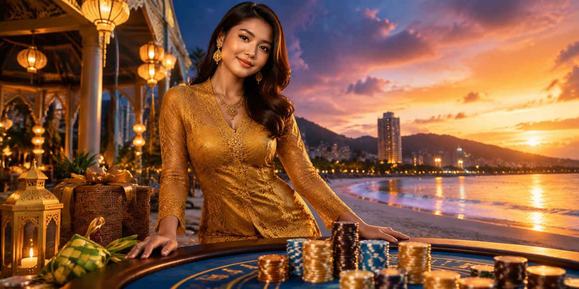 Pemain wanita bergaya kebaya membuat deposit loteri di Penang dengan mudah